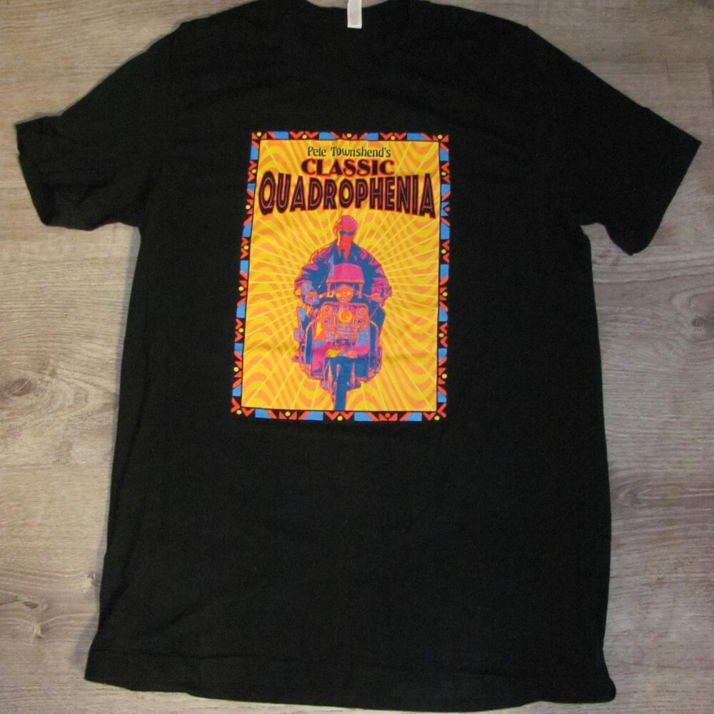 Pete  Townshend's Classic Quadrophenia 2017 Tour Concert Shirt Mens Black Size L